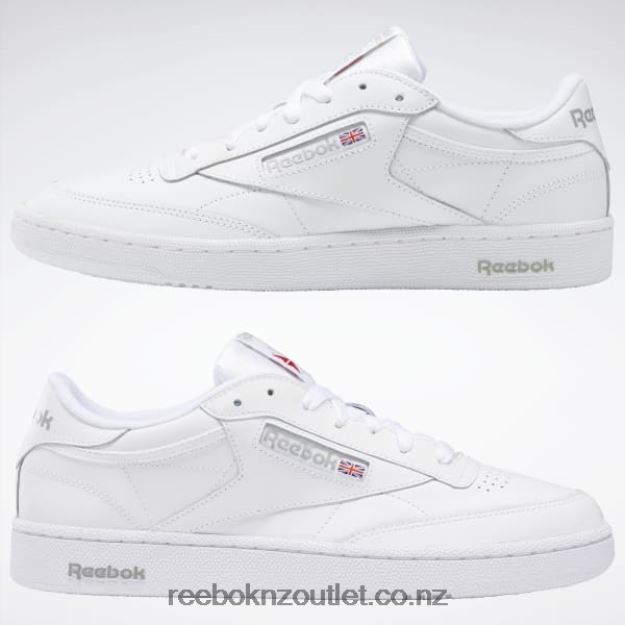 White/Sheer Grey 2B46261023 Club C 85 Men\'s Shoes Reebok