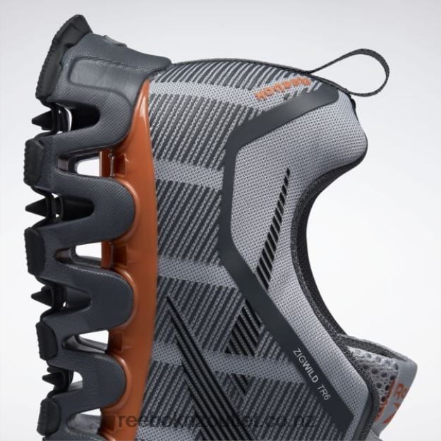 Pure Grey 3/Pure Grey 7/Smash Orange S23-R 2B46261059 ZigWild Trail 6 Men\'s Shoes Reebok