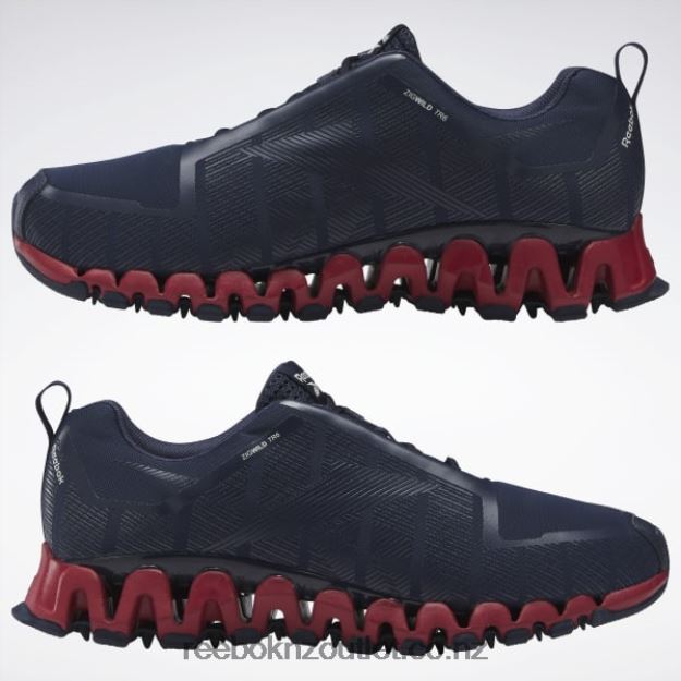 Vector Navy/Flash Red/Pure Grey 1 2B46261075 ZigWild Trail 6 Men\'s Shoes Reebok