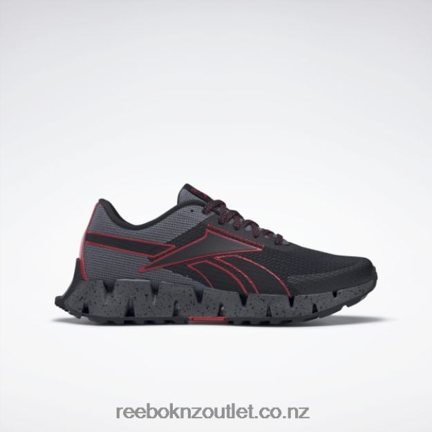 Core Black/Vector Red/Cold Grey 6 2B46261058 Zig Dynamica 2 Adventure Men's Shoes Reebok