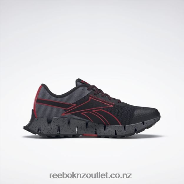 Core Black/Vector Red/Cold Grey 6 2B46261058 Zig Dynamica 2 Adventure Men\'s Shoes Reebok