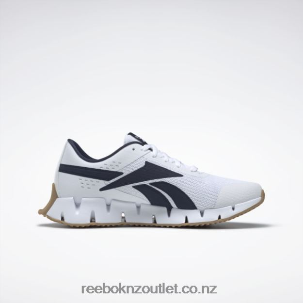 Ftwr White/Vector Navy/Reebok Rubber Gum-04 2B46261038 Zig Dynamica 2 Men\'s Shoes Reebok
