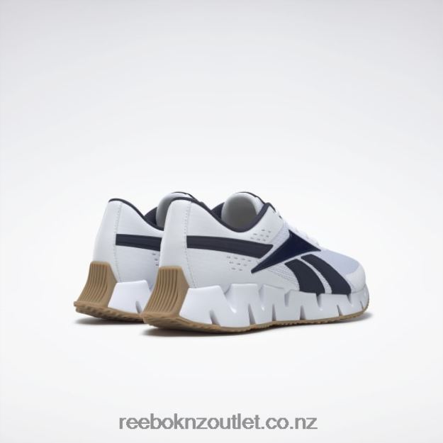 Ftwr White/Vector Navy/Reebok Rubber Gum-04 2B46261038 Zig Dynamica 2 Men\'s Shoes Reebok