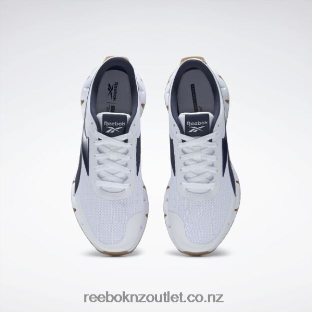 Ftwr White/Vector Navy/Reebok Rubber Gum-04 2B46261038 Zig Dynamica 2 Men\'s Shoes Reebok