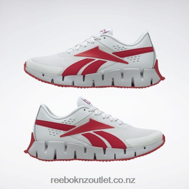 Pure Grey 1/Vector Red/Pure Grey 2 2B46261076 Zig Dynamica 2 Men\'s Shoes Reebok
