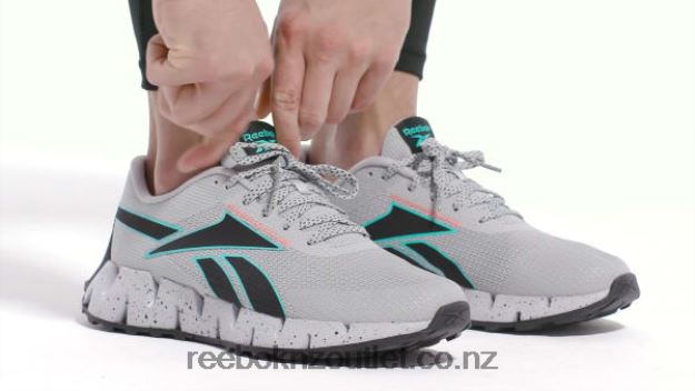 Pure Grey 3/Classic Teal/Orange Flare 2B46261158 Zig Dynamica 2 Adventure Men\'s Shoes Reebok