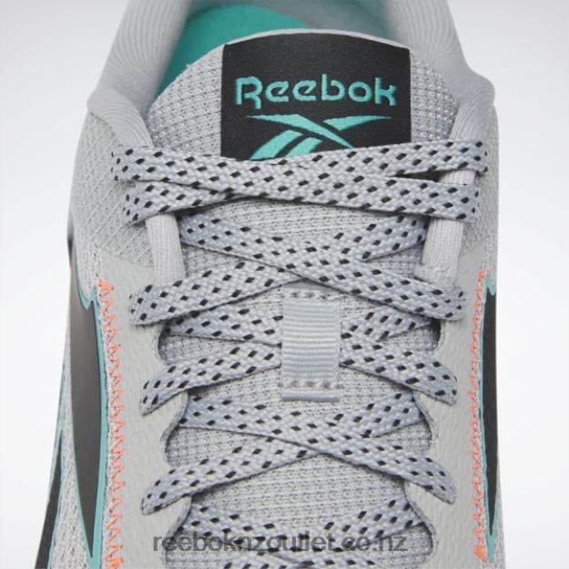 Pure Grey 3/Classic Teal/Orange Flare 2B46261158 Zig Dynamica 2 Adventure Men\'s Shoes Reebok