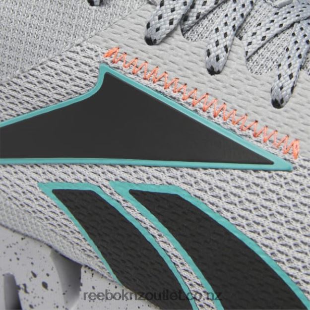 Pure Grey 3/Classic Teal/Orange Flare 2B46261158 Zig Dynamica 2 Adventure Men\'s Shoes Reebok