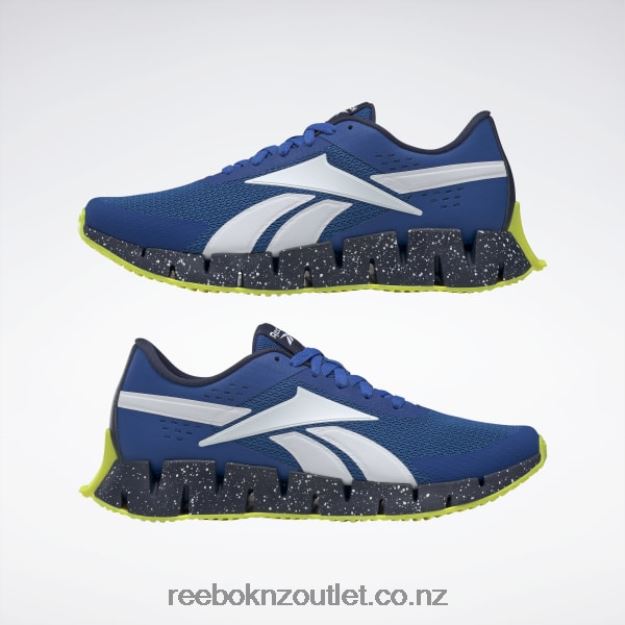 Vector Blue/Vector Navy/Acid Yellow 2B46261333 Zig Dynamica 2 Men\'s Shoes Reebok