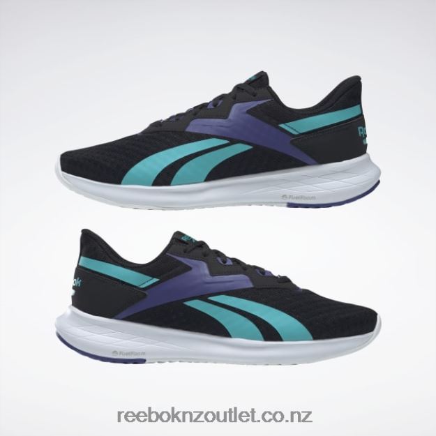 Core Black/Classic Teal/Bold Purple 2B46261234 Energen Plus 2 Men\'s Running Shoes Reebok
