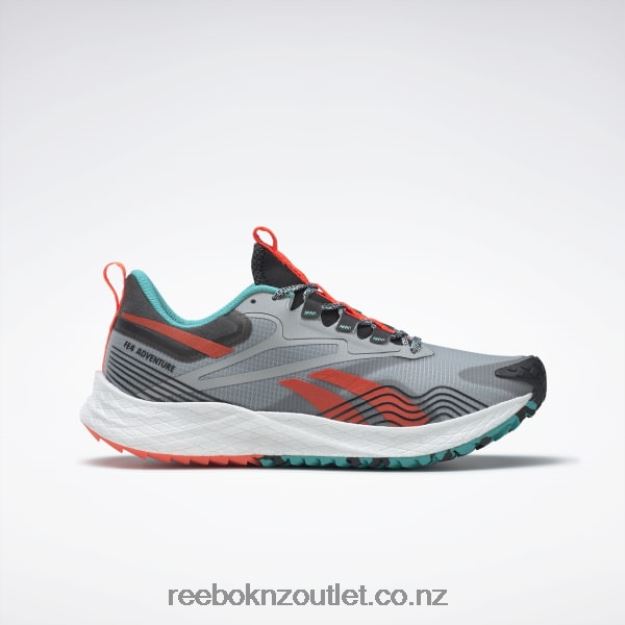 Pure Grey 3/Classic Teal/Orange Flare 2B46261089 Floatride Energy 4 Adventure Men's Running Shoes Reebok