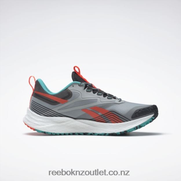 Pure Grey 3/Classic Teal/Orange Flare 2B46261089 Floatride Energy 4 Adventure Men\'s Running Shoes Reebok