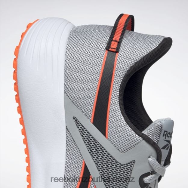 Pure Grey 3/Core Black/Orange Flare 2B46261340 Lite Plus 3 Men\'s Running Shoes Reebok