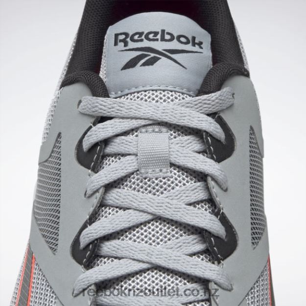 Pure Grey 3/Core Black/Orange Flare 2B46261340 Lite Plus 3 Men\'s Running Shoes Reebok