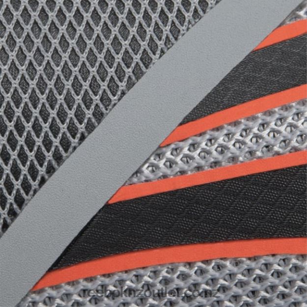 Pure Grey 3/Core Black/Orange Flare 2B46261340 Lite Plus 3 Men\'s Running Shoes Reebok