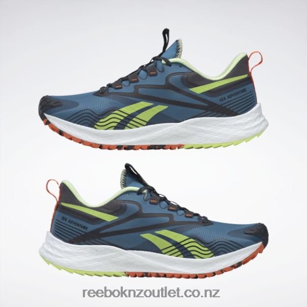 Steely Blue S23-R/Core Black/Energy Glow 2B46261151 Floatride Energy 4 Adventure Men\'s Running Shoes Reebok