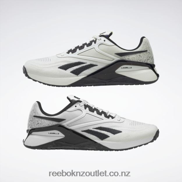 Chalk/Core Black/Bold Purple 2B46261090 Nano X2 Men\'s Training Shoes Les Mills Reebok