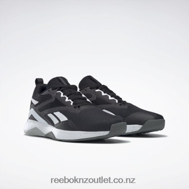 Core Black/Ftwr White/Pure Grey 6 2B46261115 Nanoflex TR 2.0 Men\'s Training Shoes Reebok