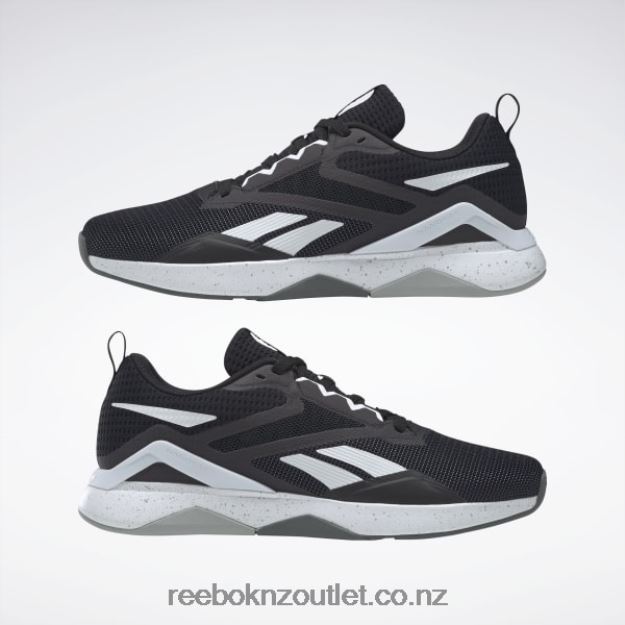 Core Black/Ftwr White/Pure Grey 6 2B46261115 Nanoflex TR 2.0 Men\'s Training Shoes Reebok