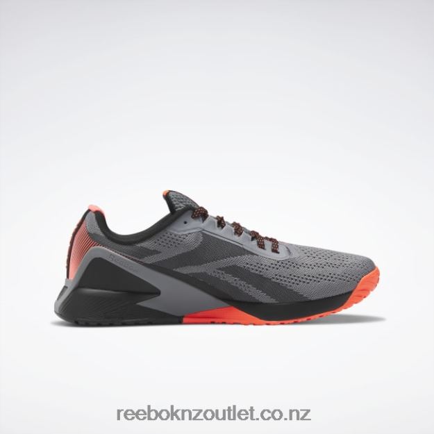 Core Black/Pure Grey 5/Orange Flare 2B46261044 Nano X1 Men\'s Training Shoes Reebok
