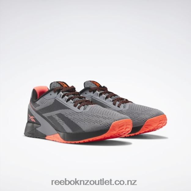 Core Black/Pure Grey 5/Orange Flare 2B46261044 Nano X1 Men\'s Training Shoes Reebok