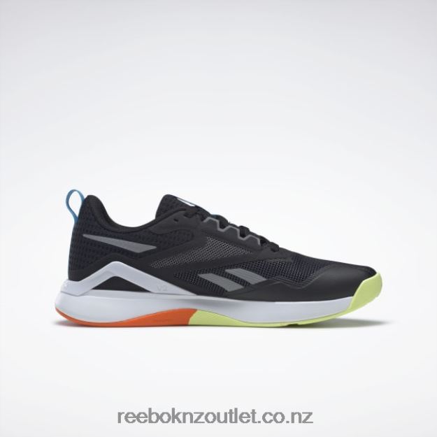 Core Black/Pure Grey 6/Smash Orange S23-R 2B46261199 Nanoflex TR 2.0 Men\'s Training Shoes Reebok