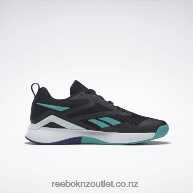 Core Black/Pure Grey 8/Classic Teal 2B46261128 Nanoflex TR 2.0 Men\'s Training Shoes Reebok