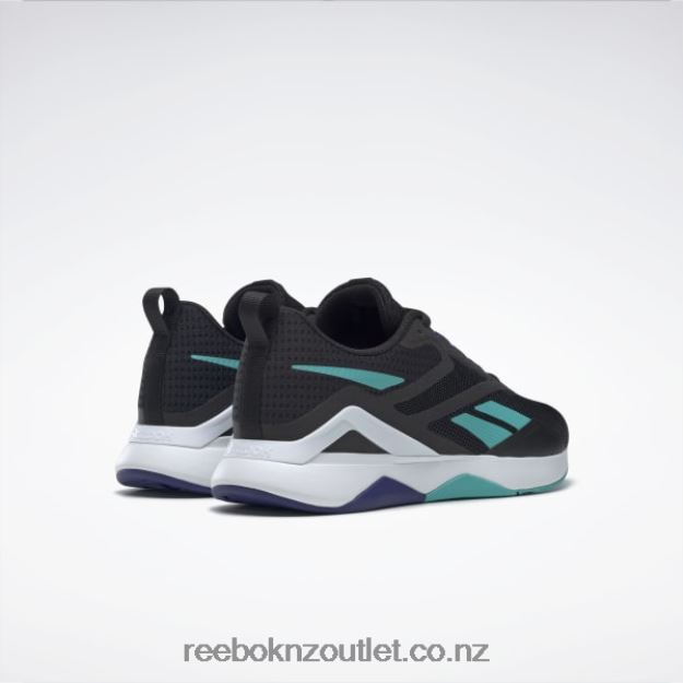 Core Black/Pure Grey 8/Classic Teal 2B46261128 Nanoflex TR 2.0 Men\'s Training Shoes Reebok