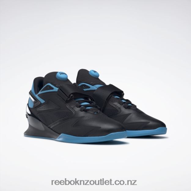 Core Black/Radiant Aqua 2B46261080 Legacy Lifter III Men\'s Weightlifting Shoes Reebok