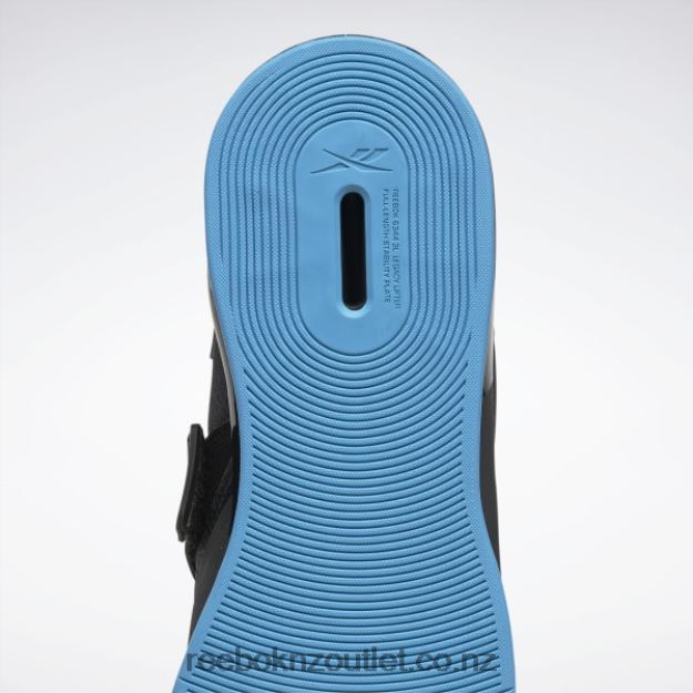 Core Black/Radiant Aqua 2B46261080 Legacy Lifter III Men\'s Weightlifting Shoes Reebok