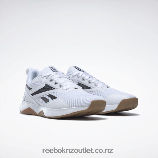 Ftwr White/Core Black/Reebok Rubber Gum-03 2B46261103 Nanoflex TR 2.0 Men\'s Training Shoes Reebok