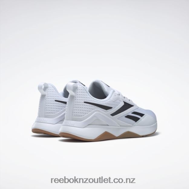 Ftwr White/Core Black/Reebok Rubber Gum-03 2B46261103 Nanoflex TR 2.0 Men\'s Training Shoes Reebok