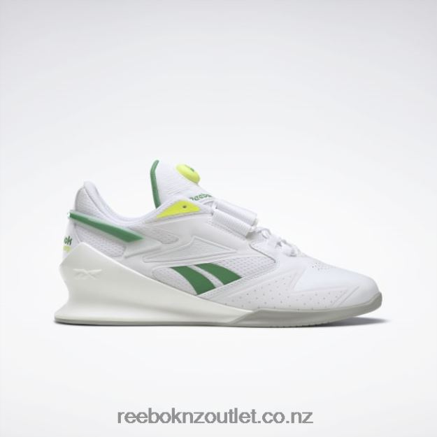 Ftwr White/Glen Green/Solar Acid Yellow 2B46261085 Legacy Lifter III Men's Weightlifting Shoes Reebok