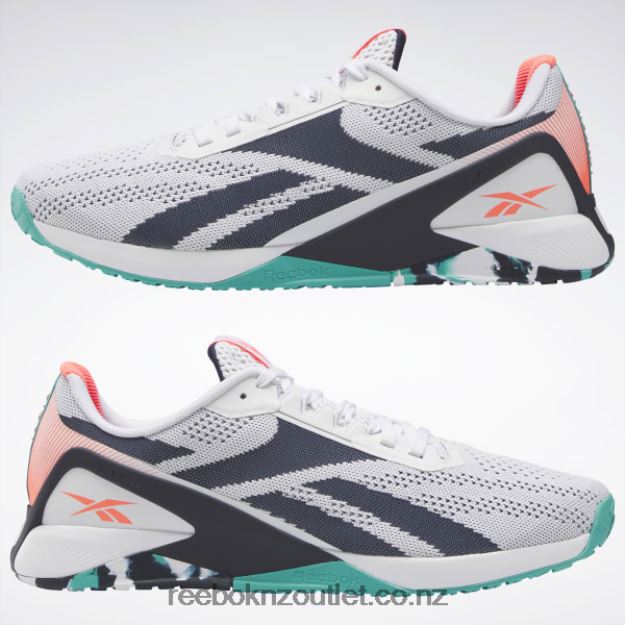 Ftwr White/Vector Navy/Classic Teal 2B46261042 Nano X1 Men\'s Training Shoes Reebok