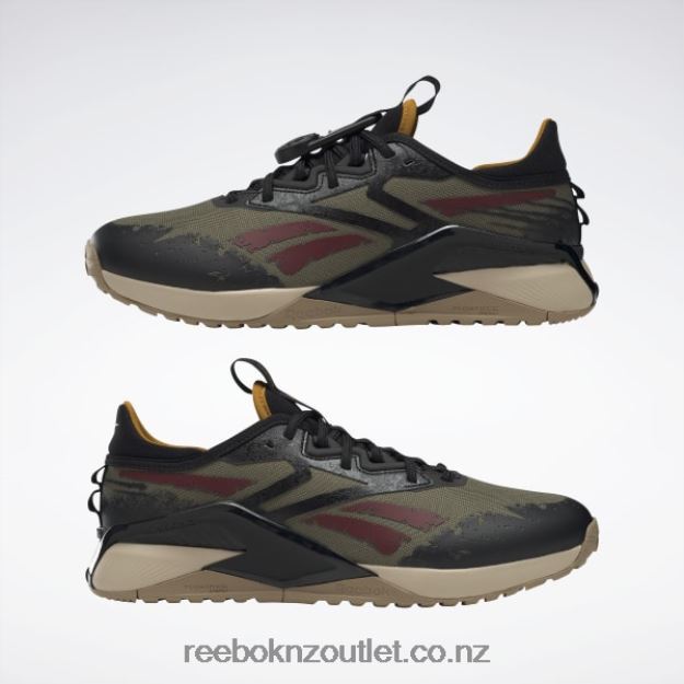 Modern Olive/Core Black/Wild Khaki 2B46261052 Jurassic World Nano X2 Adventure Men\'s Training Shoes Reebok