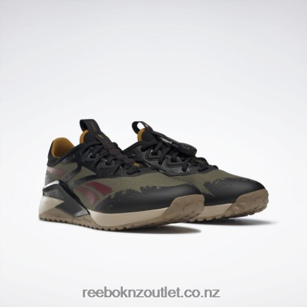 Modern Olive/Core Black/Wild Khaki 2B46261052 Jurassic World Nano X2 Adventure Men\'s Training Shoes Reebok