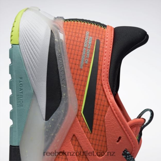 Orange Flare/Core Black/Solar Acid Yellow 2B46261116 Nano X2 TR Adventure Men\'s Training Shoes Reebok