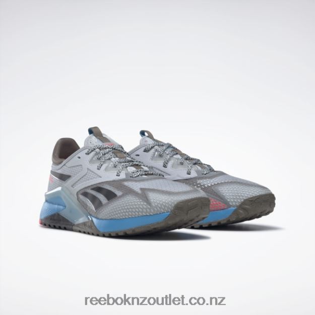 Pure Grey 2/Trek Grey/Radiant Aqua 2B46261107 Nano X2 TR Adventure Men\'s Training Shoes Reebok