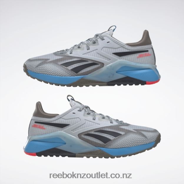 Pure Grey 2/Trek Grey/Radiant Aqua 2B46261107 Nano X2 TR Adventure Men\'s Training Shoes Reebok