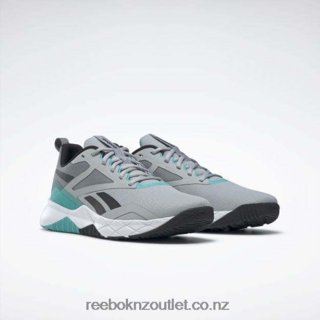 Pure Grey 3/Pure Grey 5/Classic Teal 2B46261336 NFX Men\'s Training Shoes Reebok