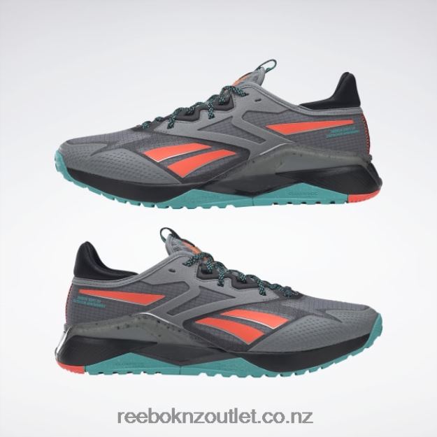 Pure Grey 5/Core Black/Classic Teal 2B46261063 Nano X2 TR Adventure Men\'s Training Shoes Reebok