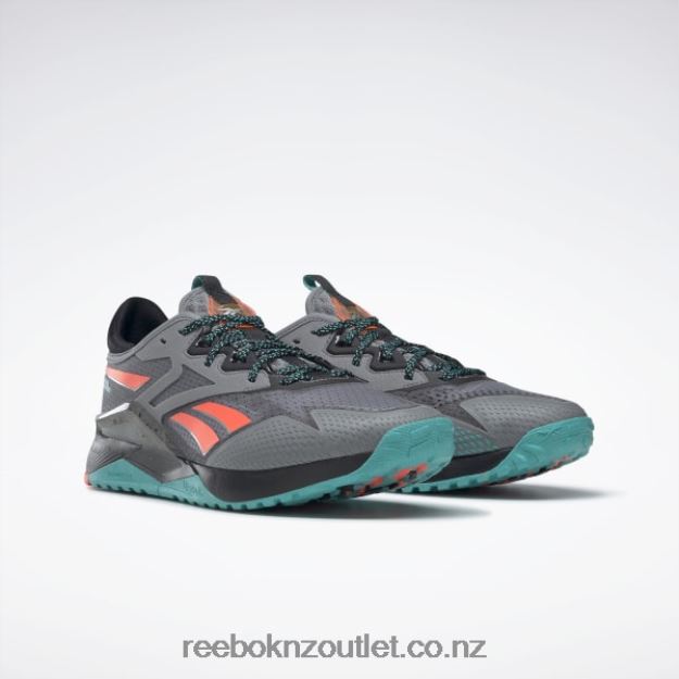 Pure Grey 5/Core Black/Classic Teal 2B46261063 Nano X2 TR Adventure Men\'s Training Shoes Reebok