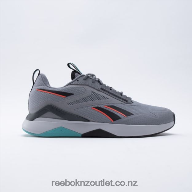 Pure Grey 5/Core Black/Classic Teal 2B46261165 Nanoflex Adventure TR Men's Training Shoes Reebok