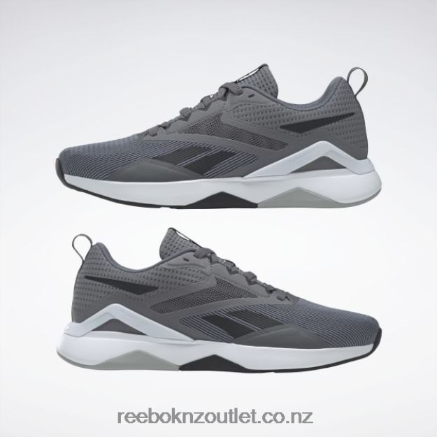 Pure Grey 6/Core Black/Pure Grey 3 2B46261088 Nanoflex TR 2.0 Men\'s Training Shoes Reebok