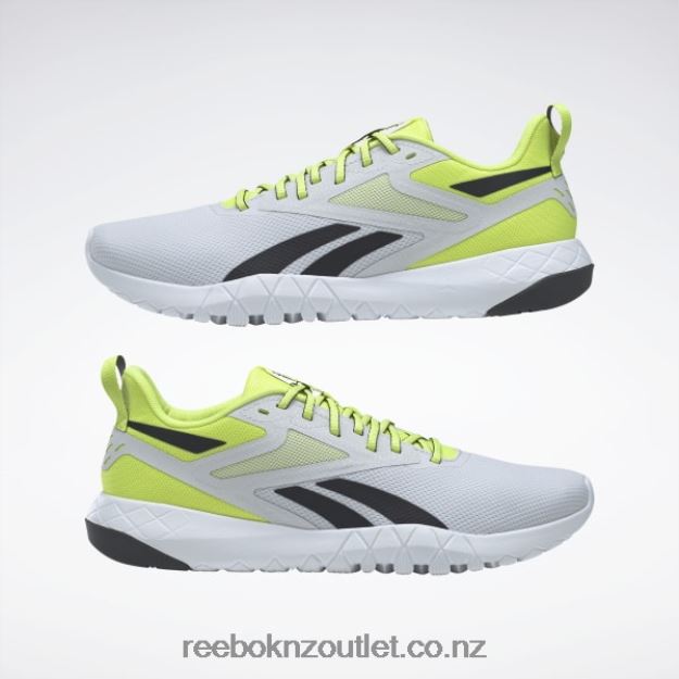 Solar Acid Yellow/Cold Grey/Core Black 2B46261164 Flexagon Force 4 Men\'s Training Shoes Reebok