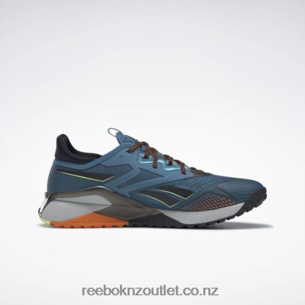 Steely Blue S23-R/Core Black/Smash Orange S23-R 2B46261309 Nano X2 TR Adventure Men\'s Training Shoes Reebok