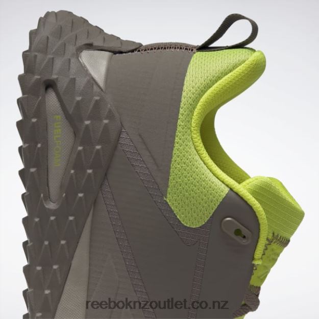 Trek Grey/Boulder Grey/Acid Yellow 2B46261220 Trail Cruiser Men\'s Shoes Reebok