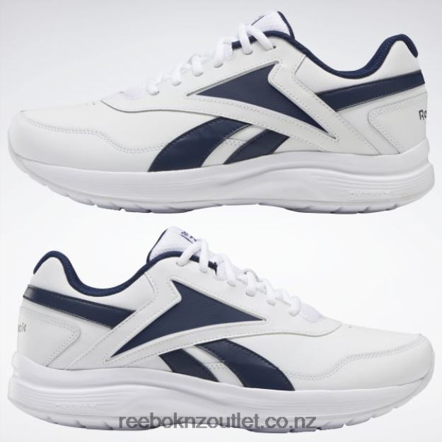 White/Collegiate Navy/Collegiate Royal 2B46261041 Walk Ultra 7 DMX MAX Extra-Wide Men\'s Shoes Reebok