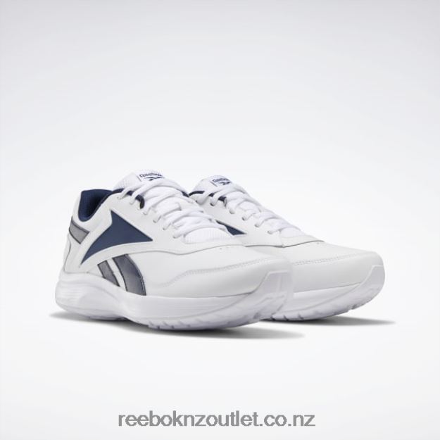 White/Collegiate Navy/Collegiate Royal 2B46261041 Walk Ultra 7 DMX MAX Extra-Wide Men\'s Shoes Reebok