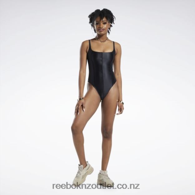 Black 2B4626668 Cardi B Bodysuit Reebok Women